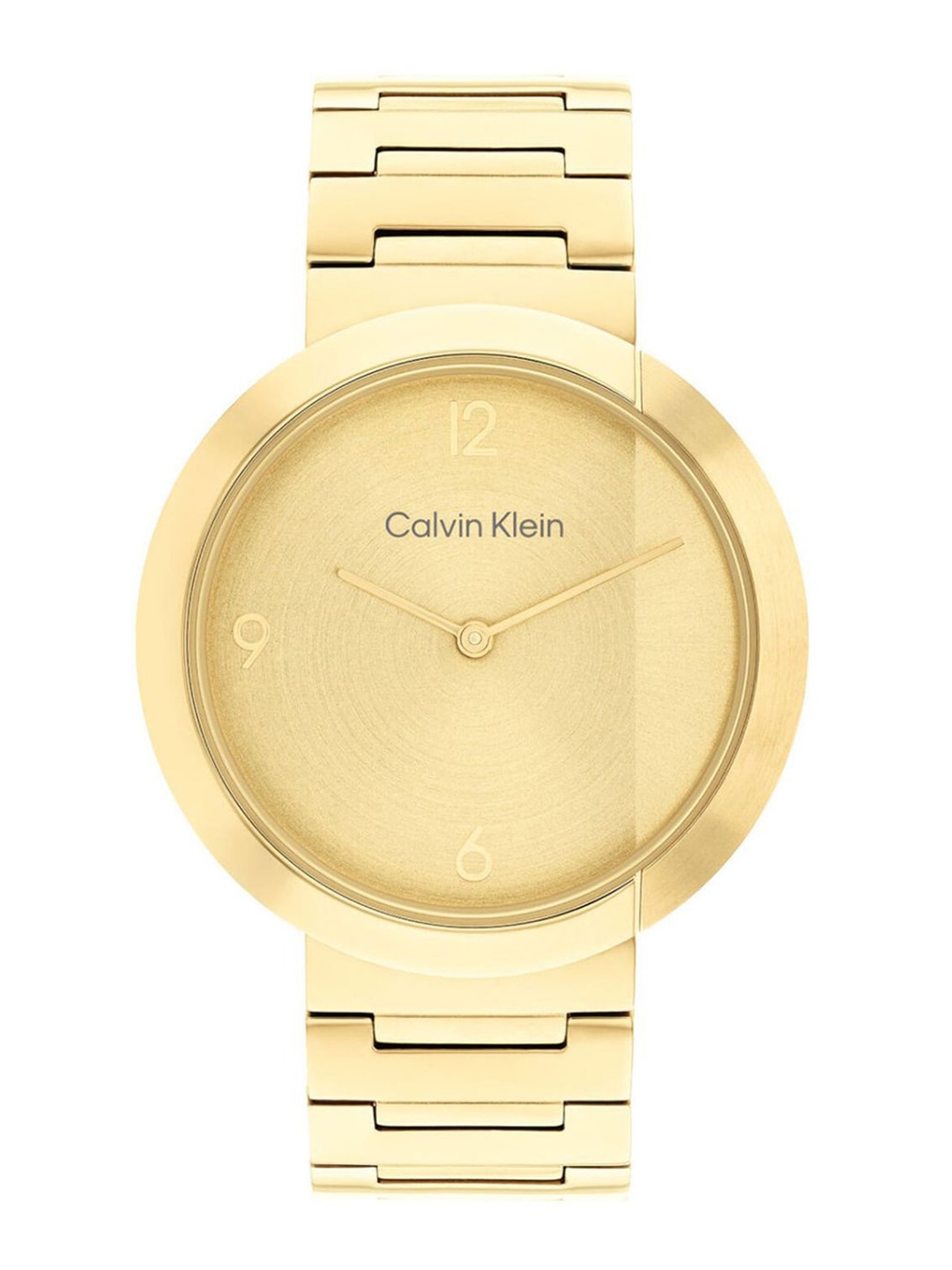 

Calvin Klein Unisex Stainless Steel Bracelet Style Straps Analogue Watch 25200290, Gold