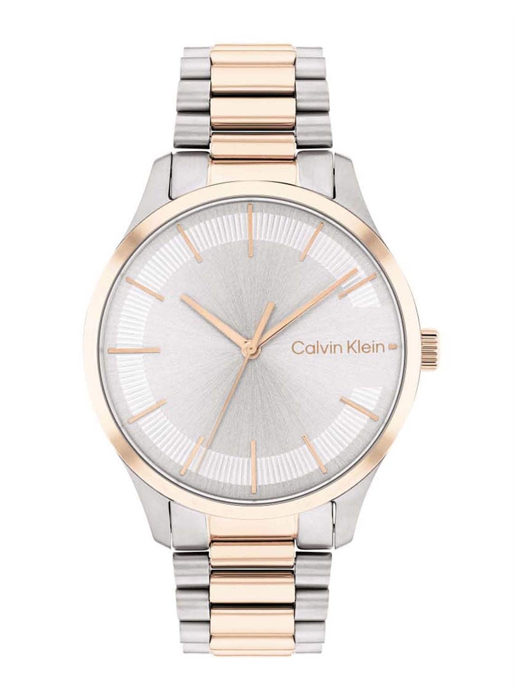 

Calvin Klein Unisex Dial & Stainless Steel Bracelet Style Straps Analogue Watch 025200044, Silver
