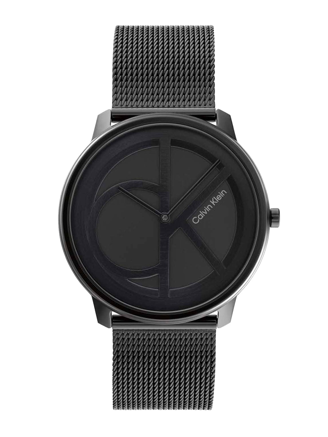 

Calvin Klein Unisex Textured Dial & Stainless Steel Straps Analogue Watch 025200028, Black