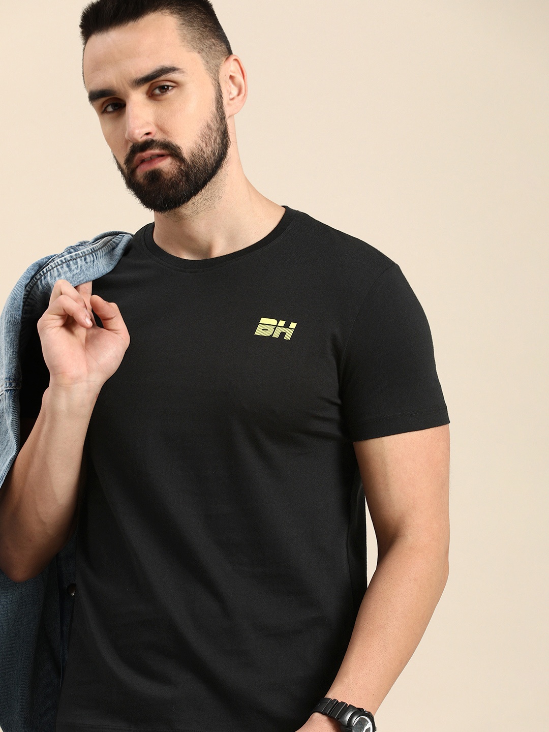 

Being Human Pure Cotton T-shirt, Black