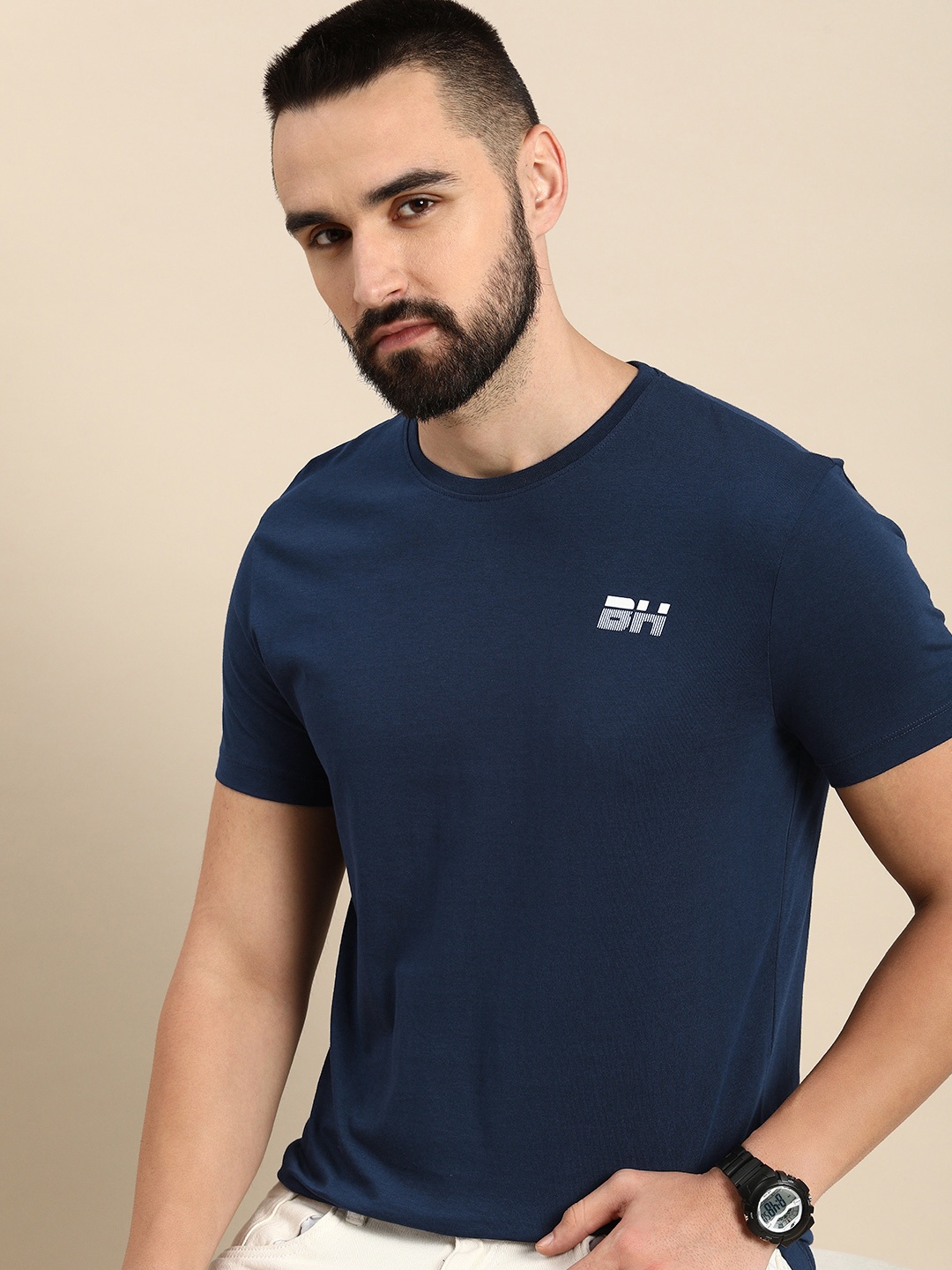 

Being Human Pure Cotton T-shirt, Navy blue