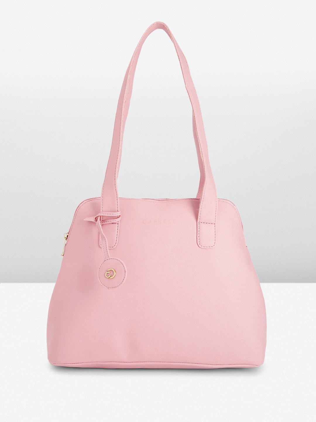 

Caprese Solid Structured Shoulder Bag, Pink