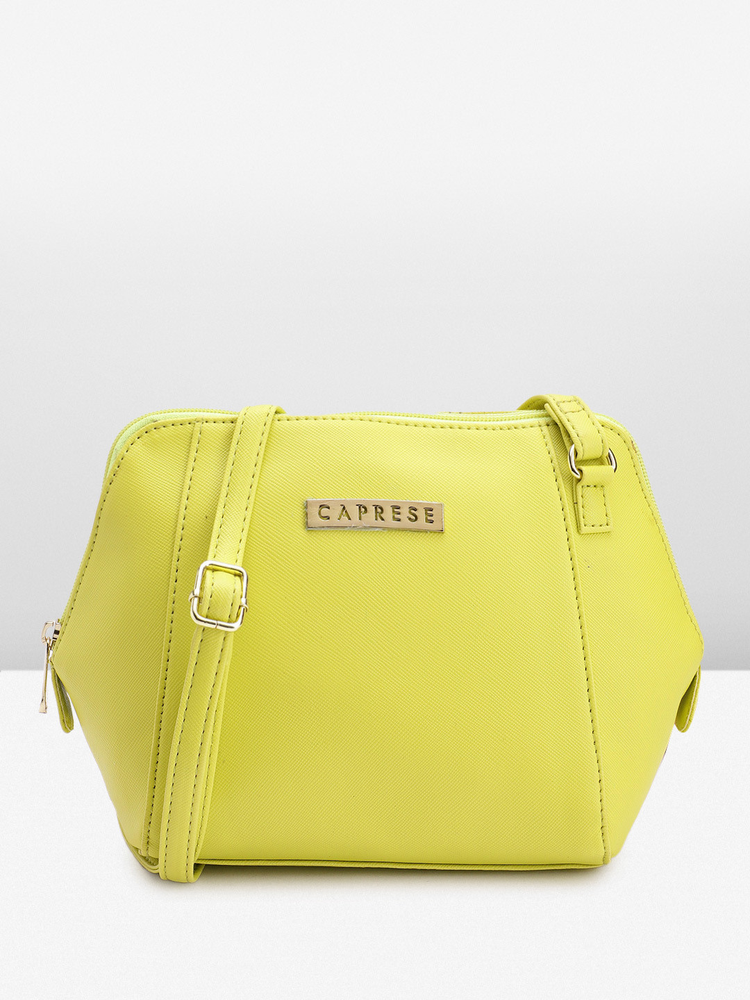 

Caprese Structured Sling Bag, Fluorescent green