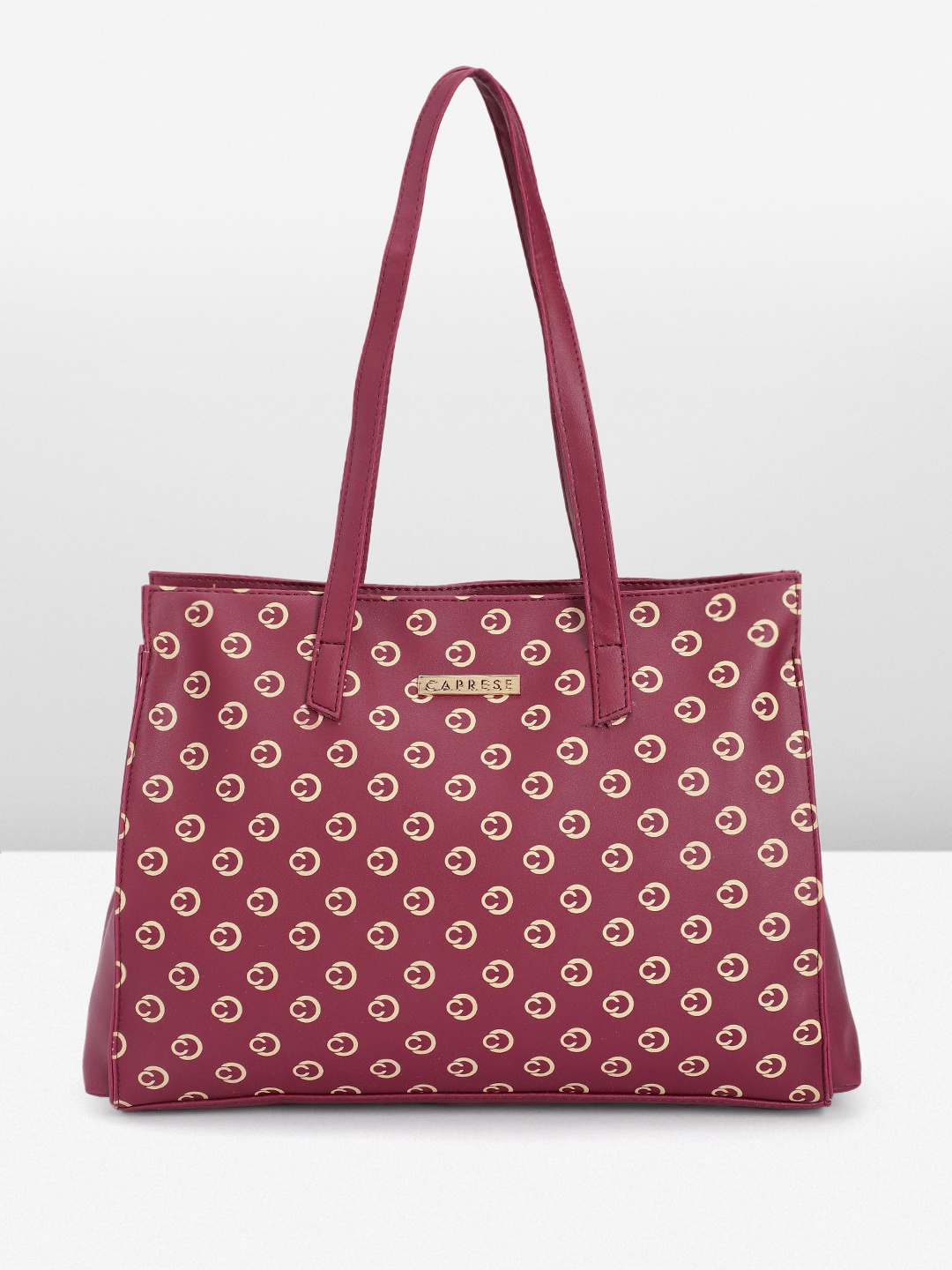

Caprese Printed Shoulder Bag, Maroon