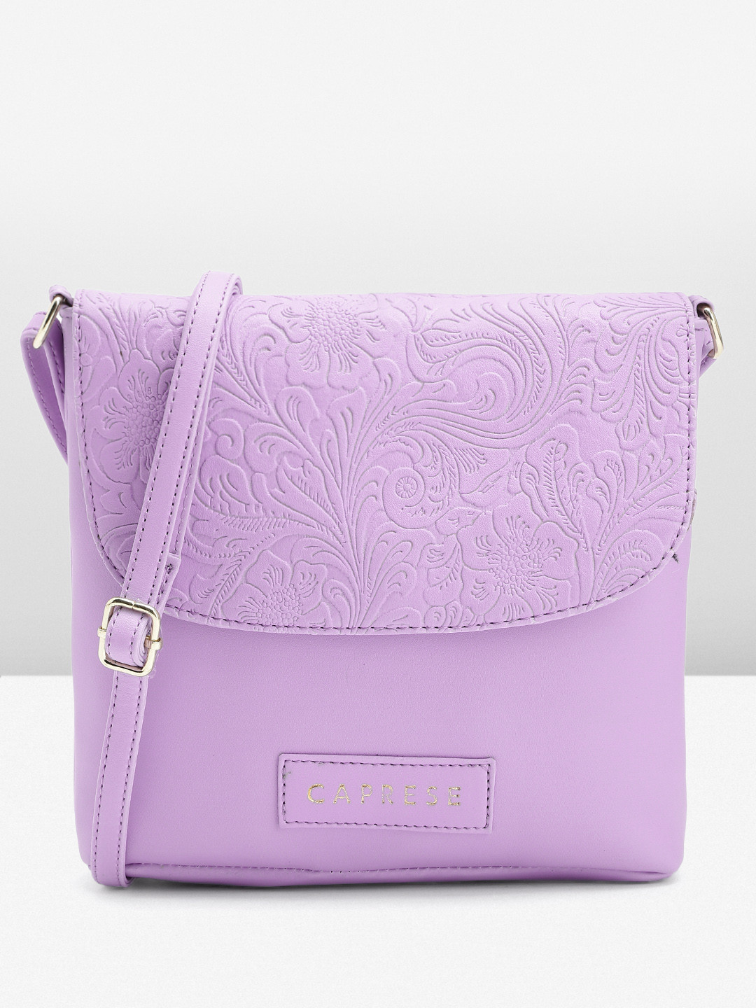 

Caprese Textured Sling Bag, Lavender