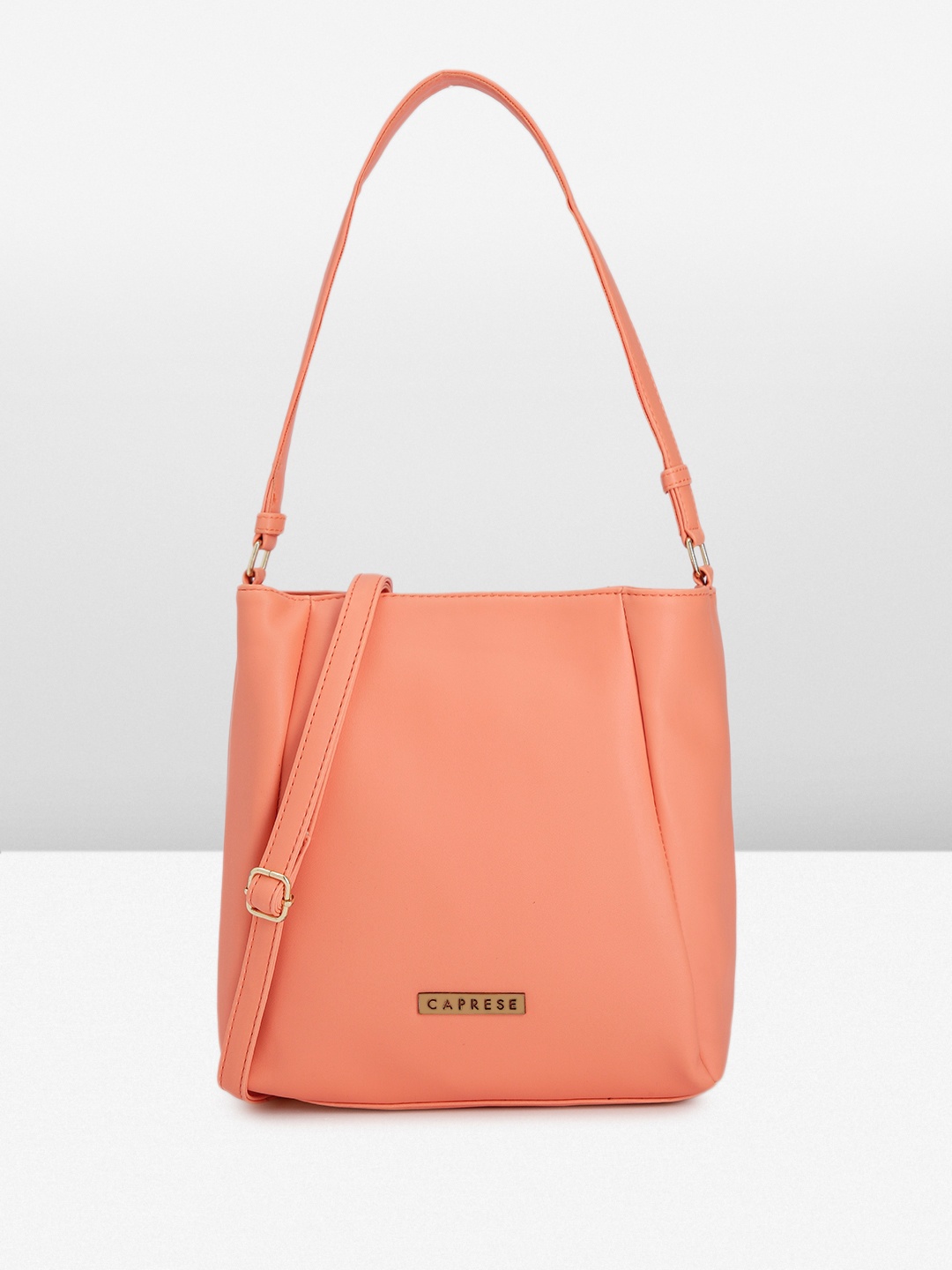 

Caprese Structured Shoulder Bag, Coral