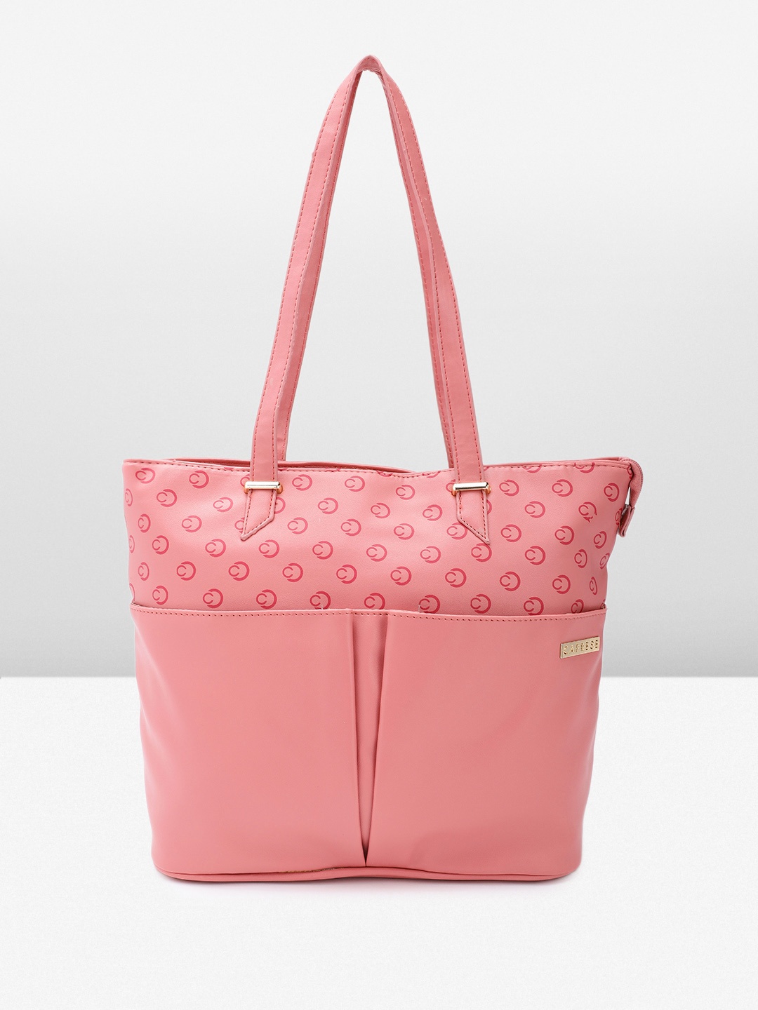 

Caprese Printed Shoulder Bag, Pink
