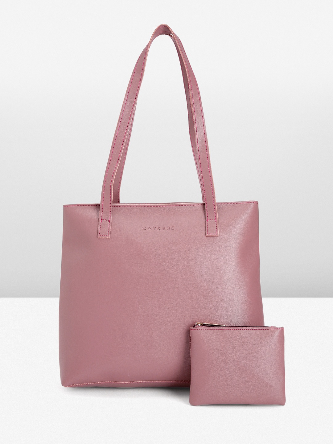 

Caprese Structured Shoulder Bag, Pink