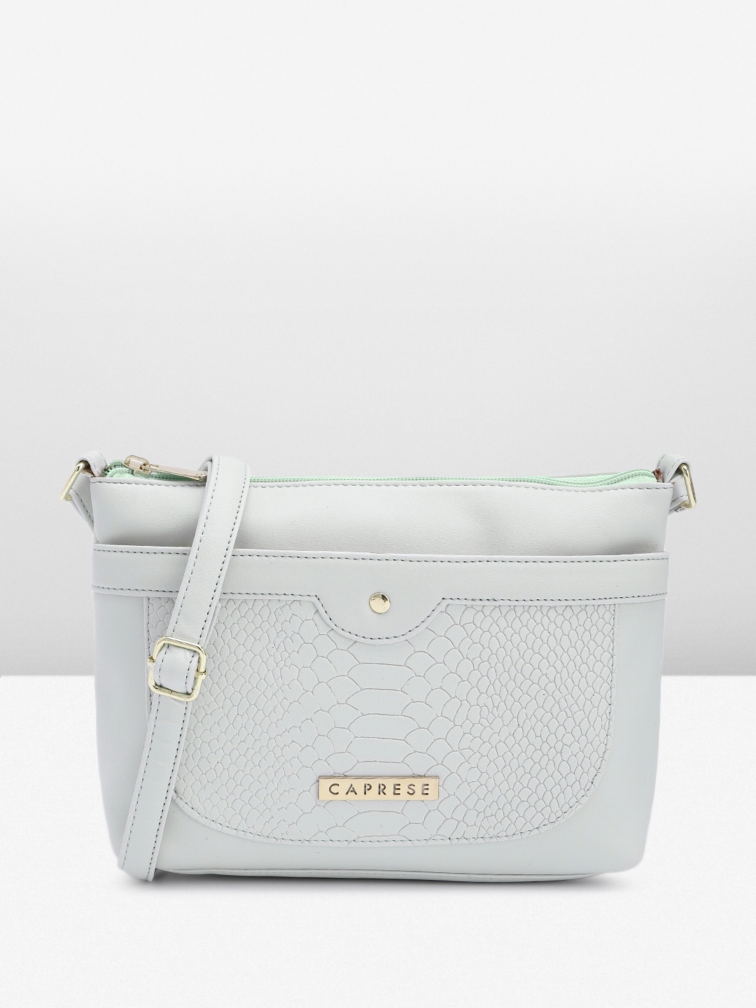 

Caprese Women Textured Sling Bag, Blue