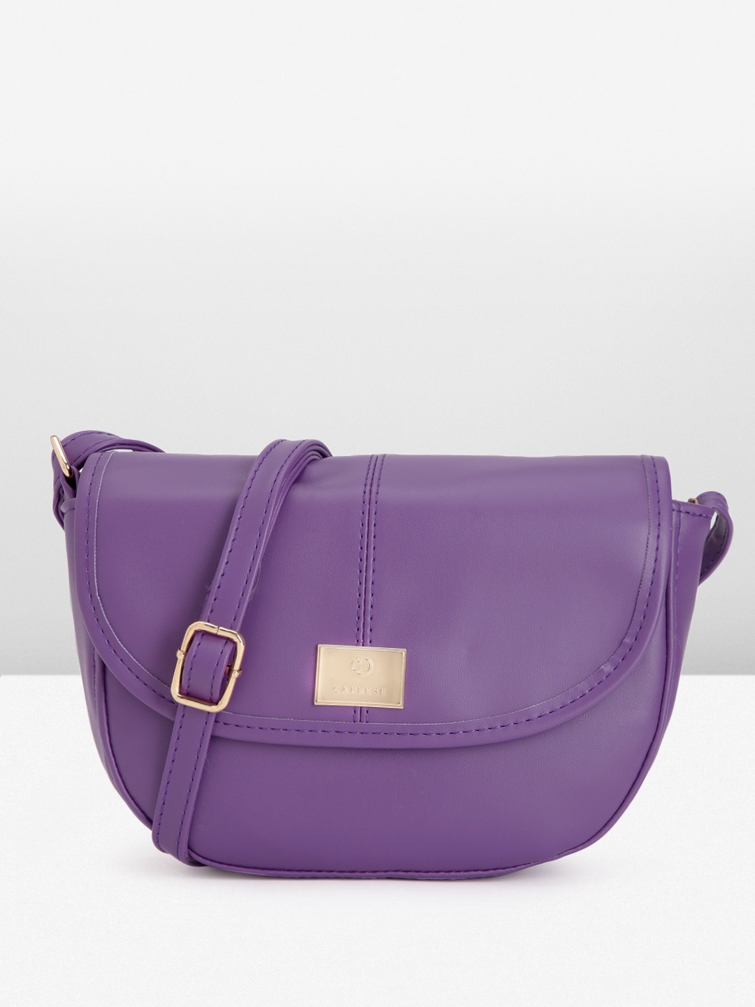 

Caprese Structured Sling Bag, Purple