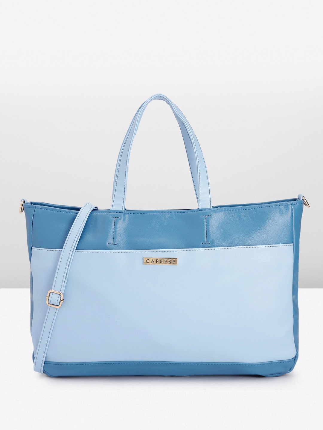 

Caprese Women Solid Laptop Bag, Blue
