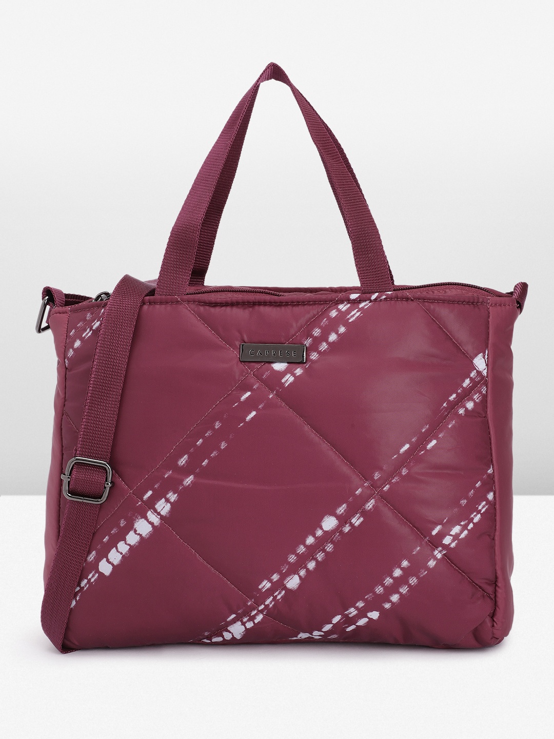 

Caprese Quilted Sling Bag, Maroon