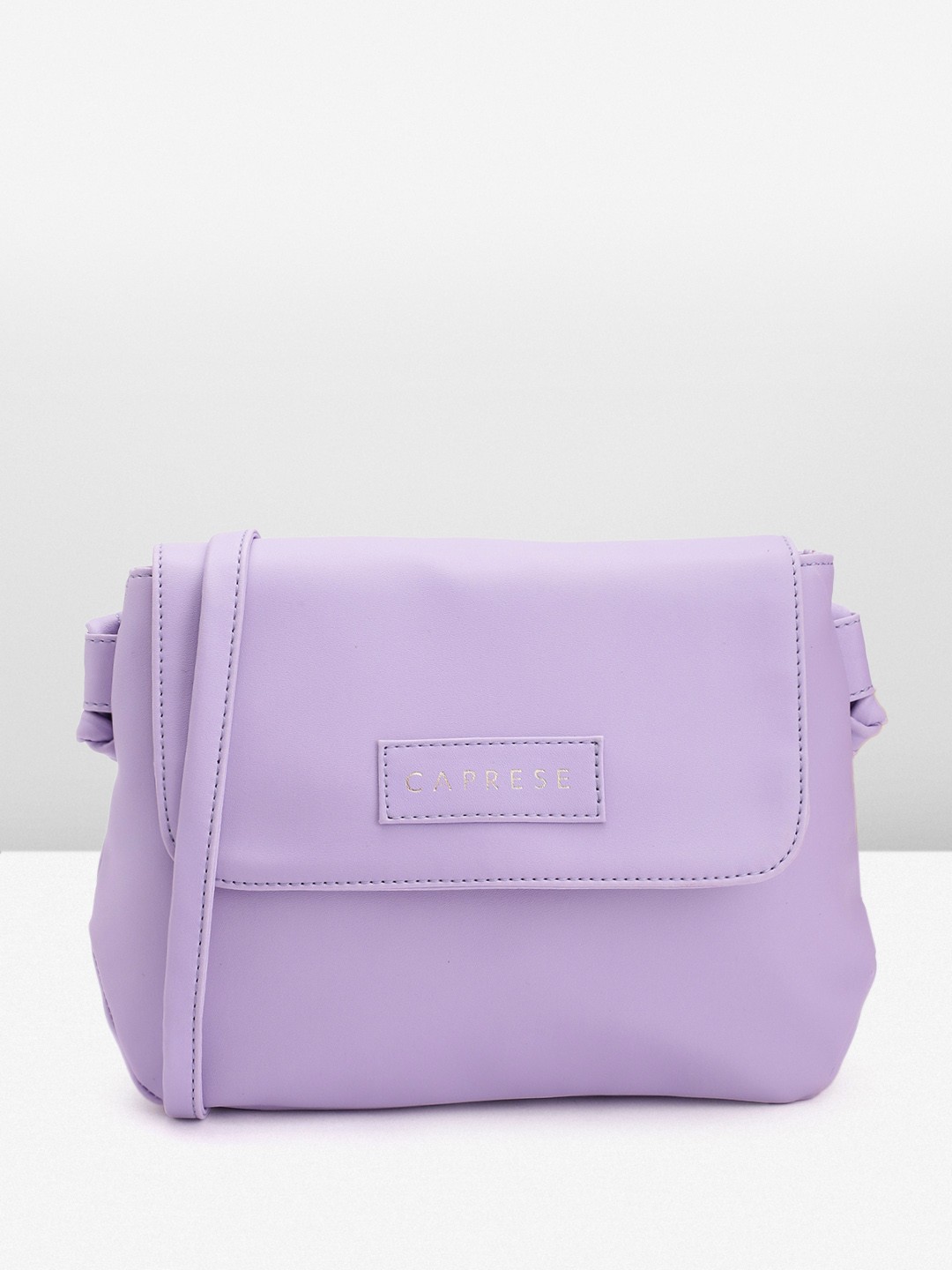 

Caprese Structured Flap Sling Bag, Lavender