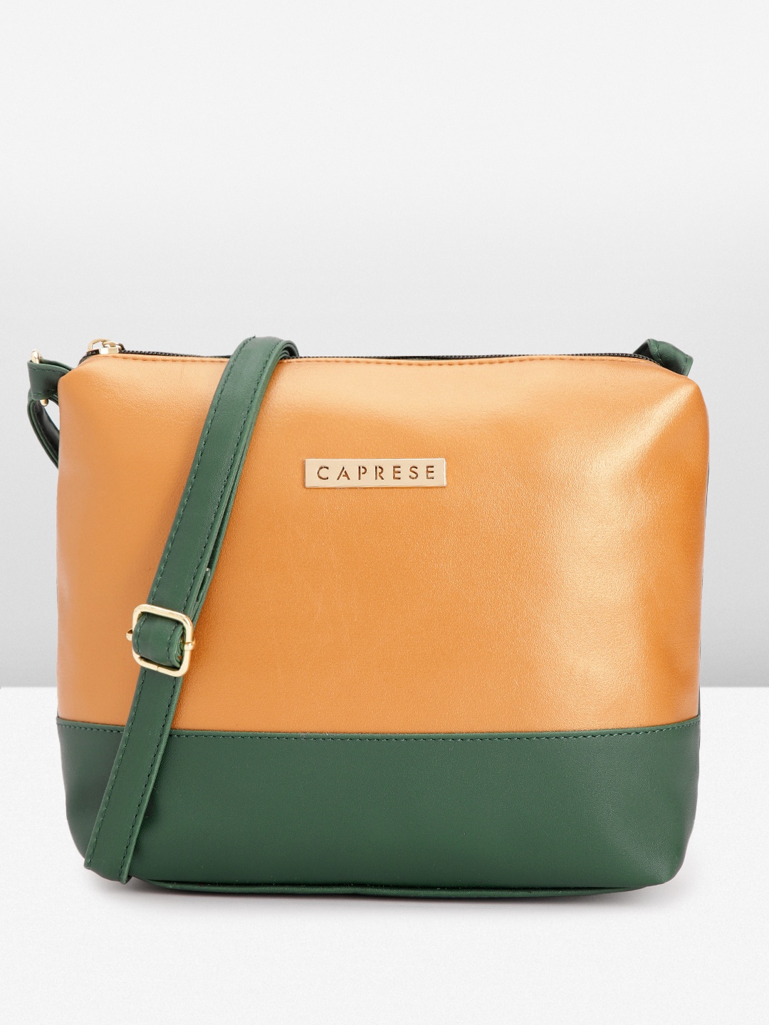 

Caprese Colourblocked Sling Bag, Green