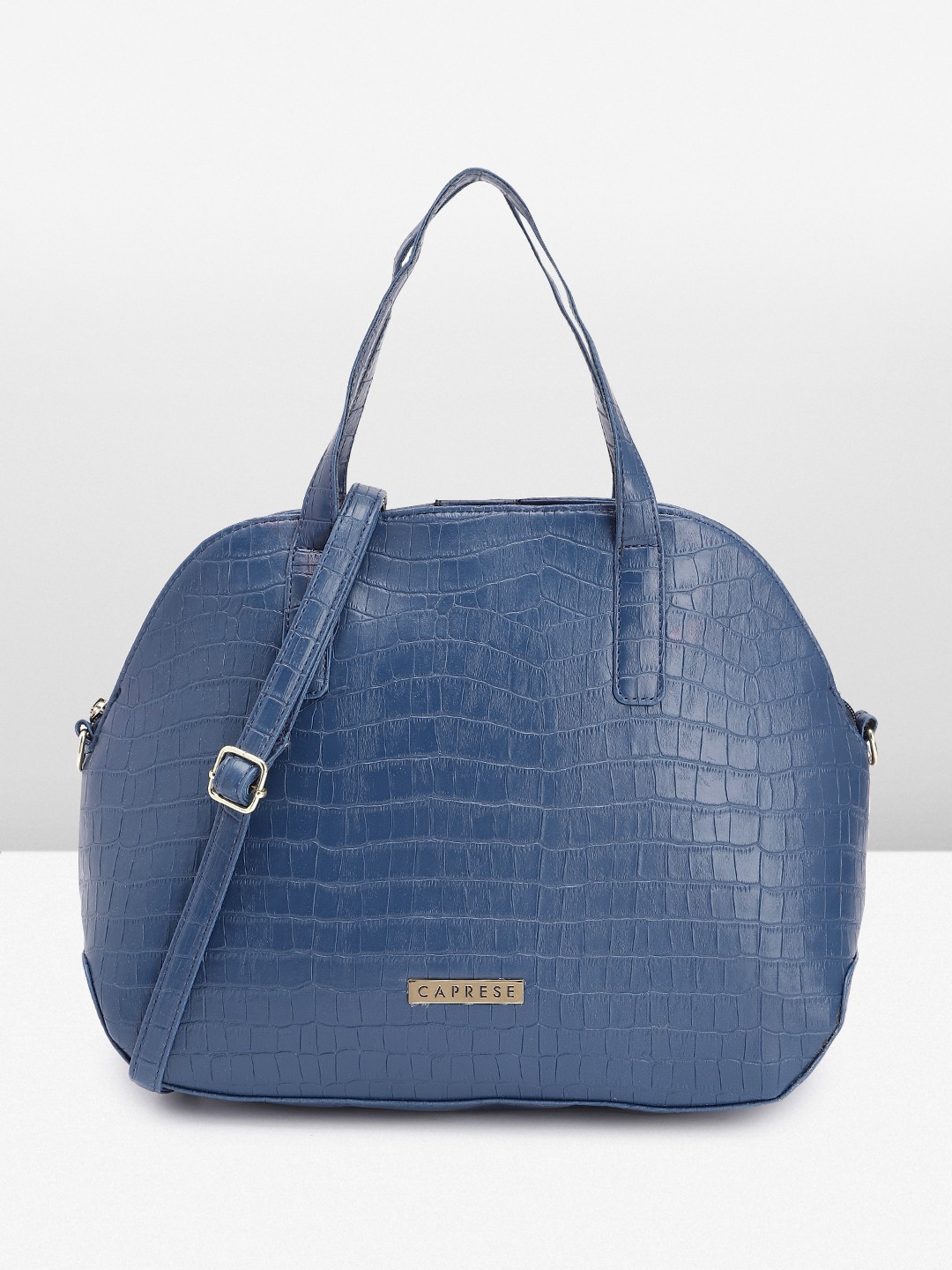 

Caprese Women Textured Handheld Bag, Blue