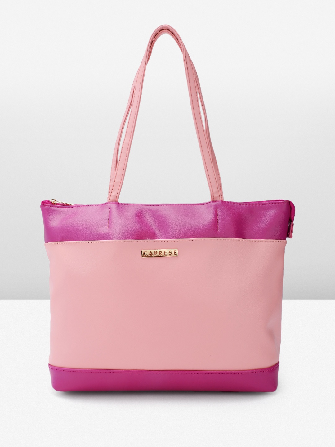 

Caprese Women Colourblocked Shoulder Bag, Fuchsia