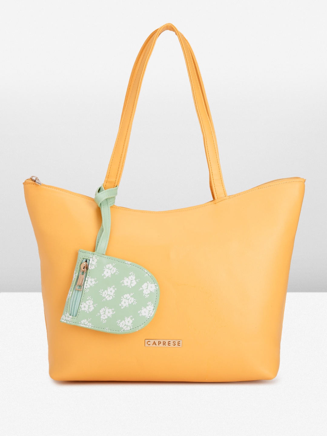

Caprese Structured Shoulder Bag, Yellow