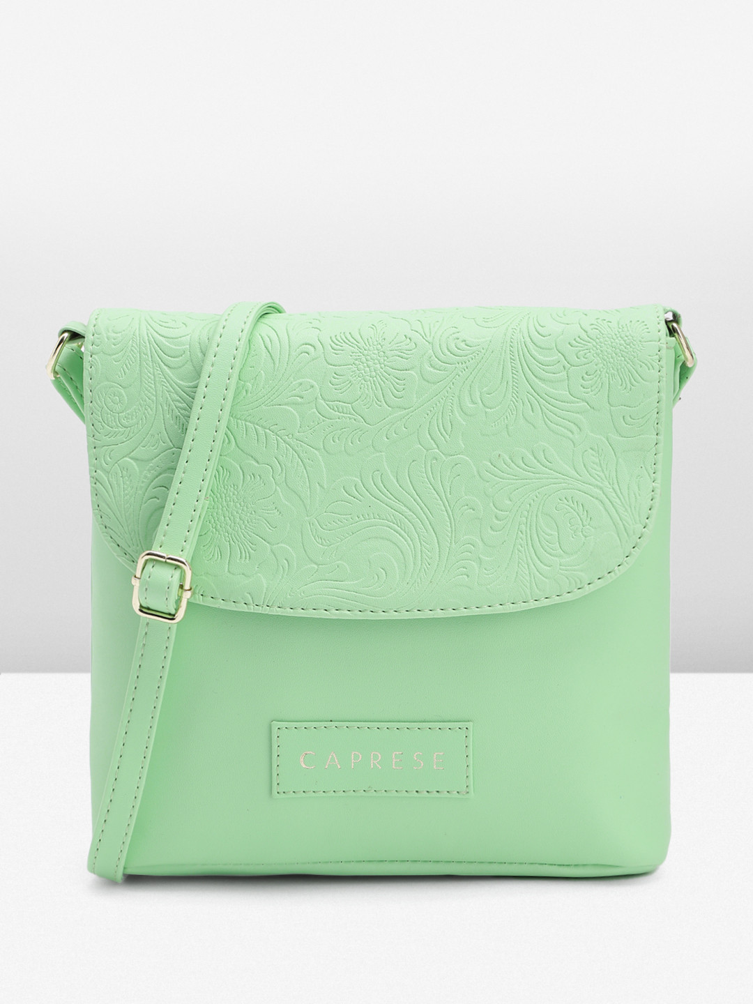 

Caprese Women Textured Sling Bag, Green