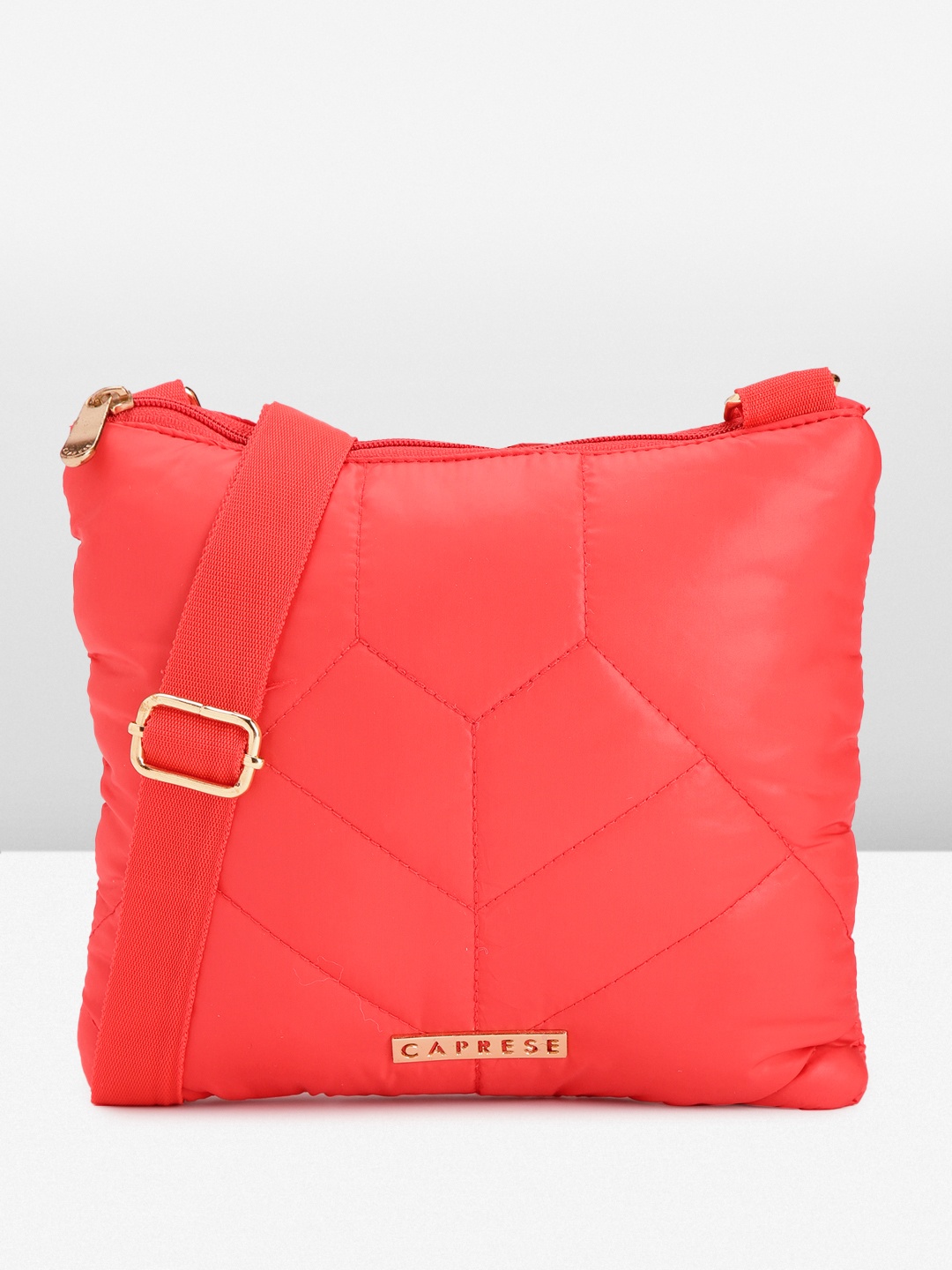 

Caprese Quilted Sling Bag, Red