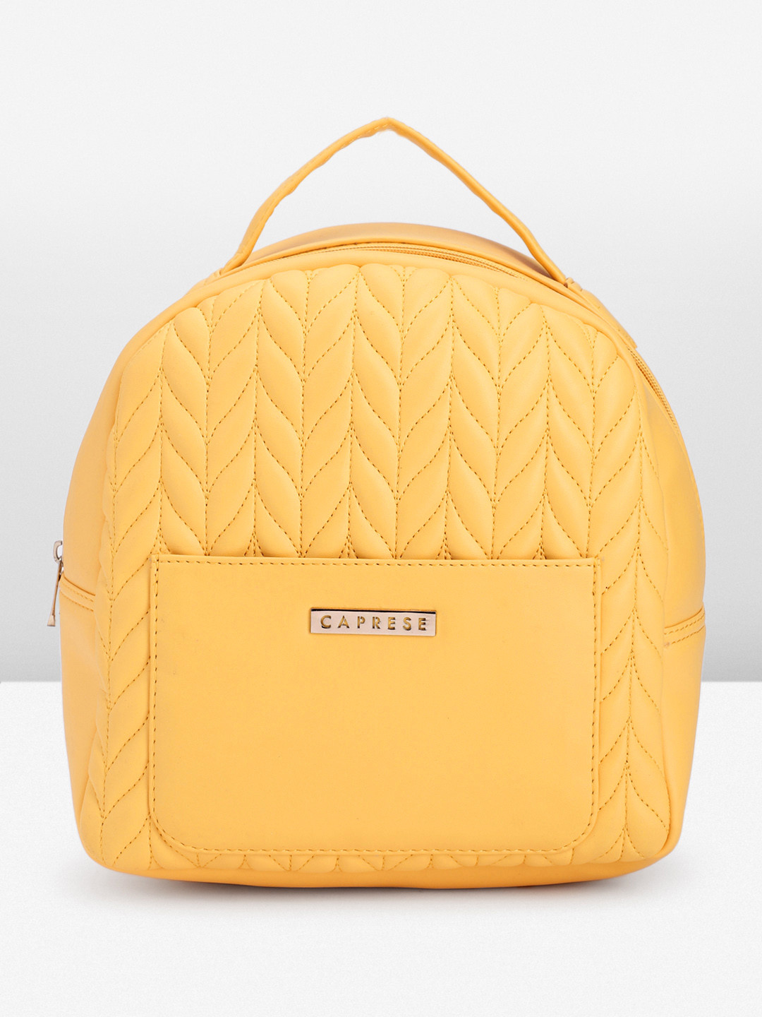 

Caprese Women Abstract Design Backpack, Yellow