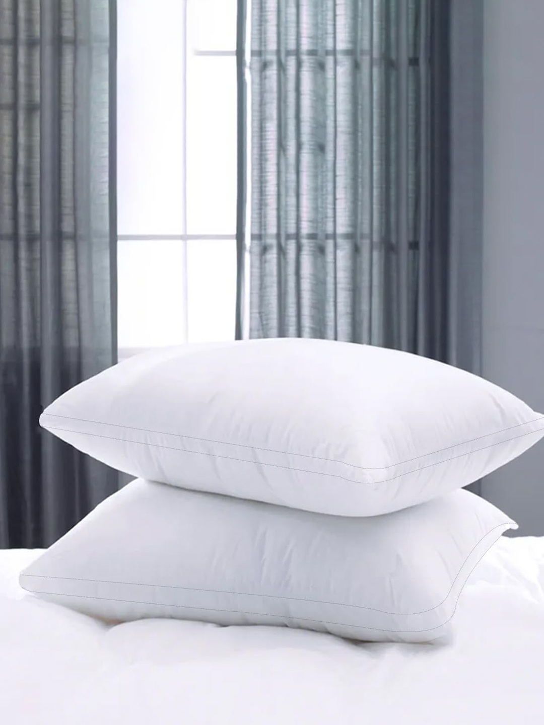

Adbeni 2-Pcs White Breathable Sleeping Pillows