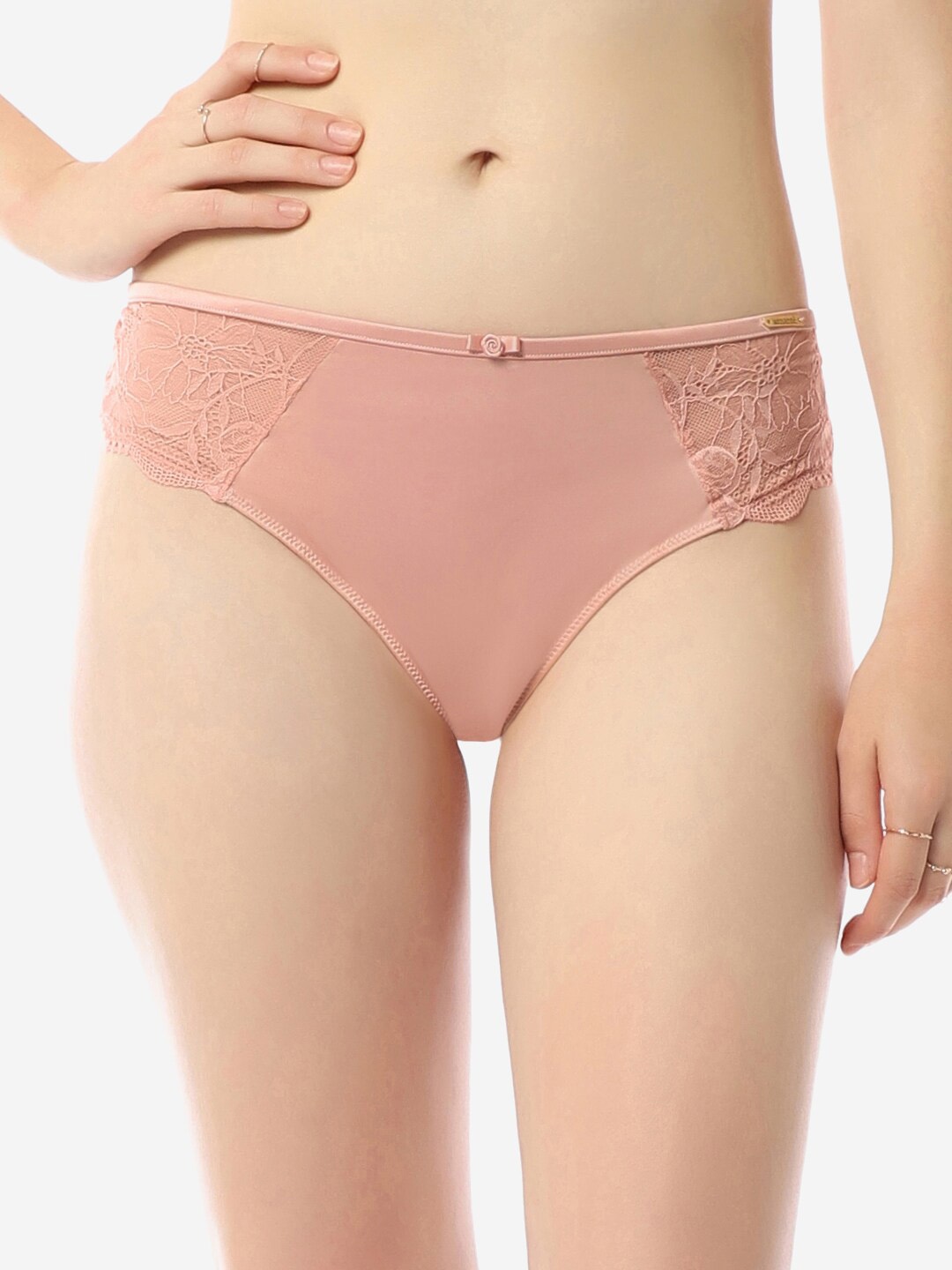 

Amante Self Designed Low-Rise Bikini Briefs, Pink