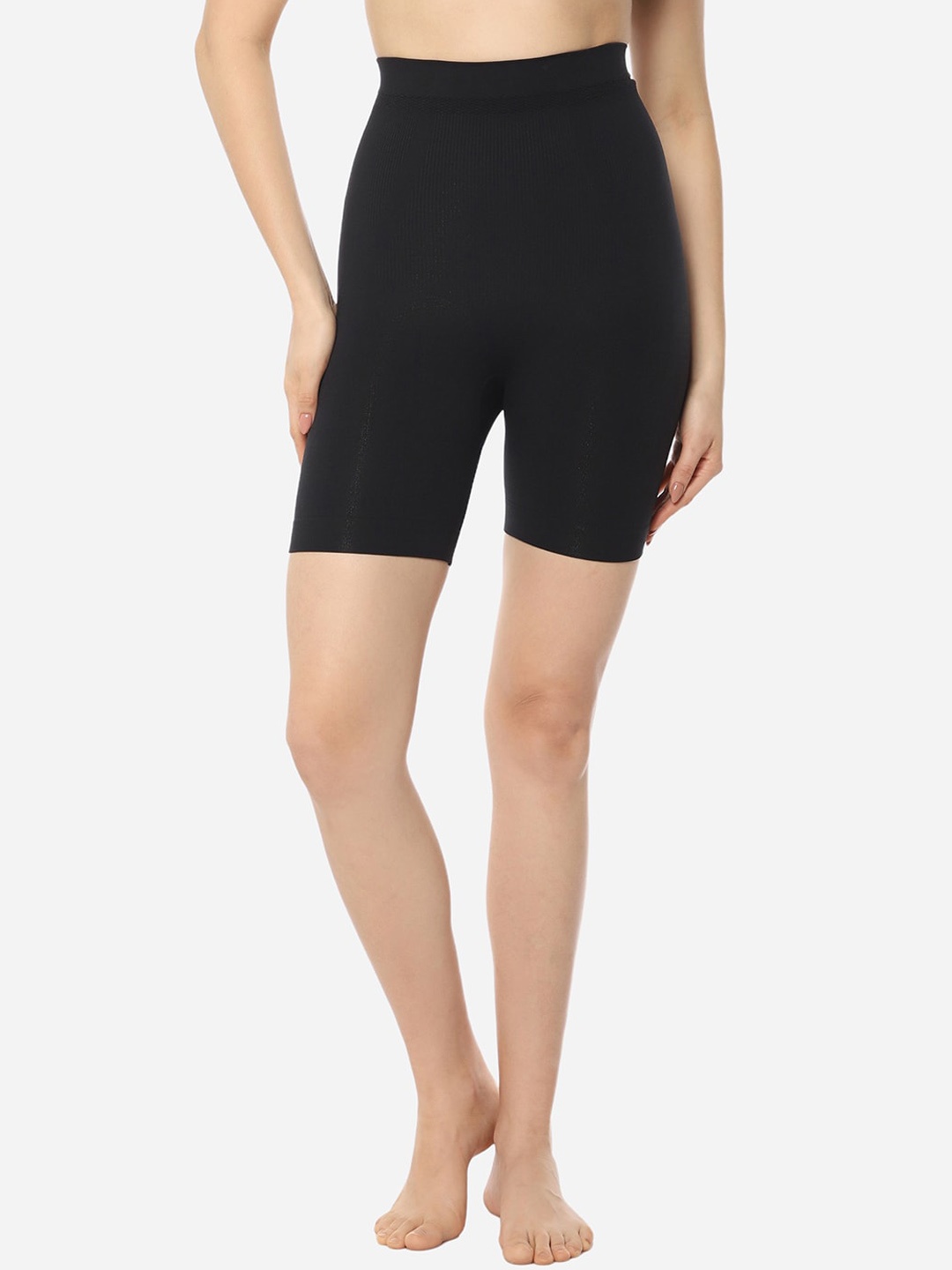

Amante Women Seamless Breathable Thigh Shapewear, Black