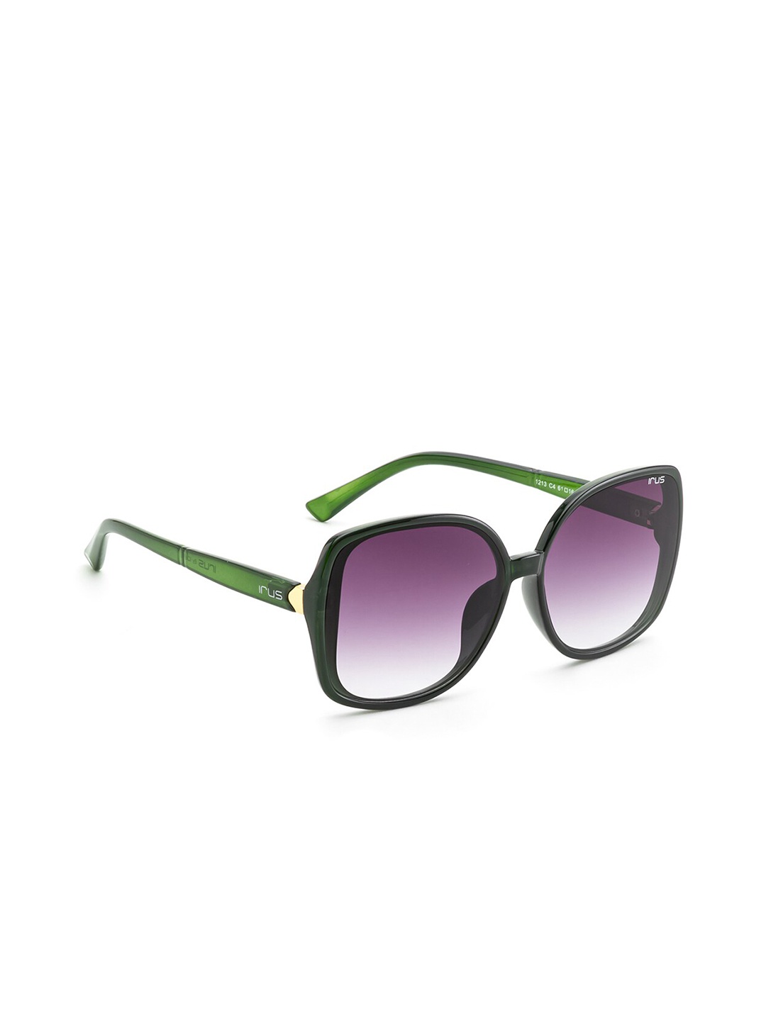 

IRUS by IDEE Women Square Sunglasses with UV Protected Lens IRS1213C4SG, Purple