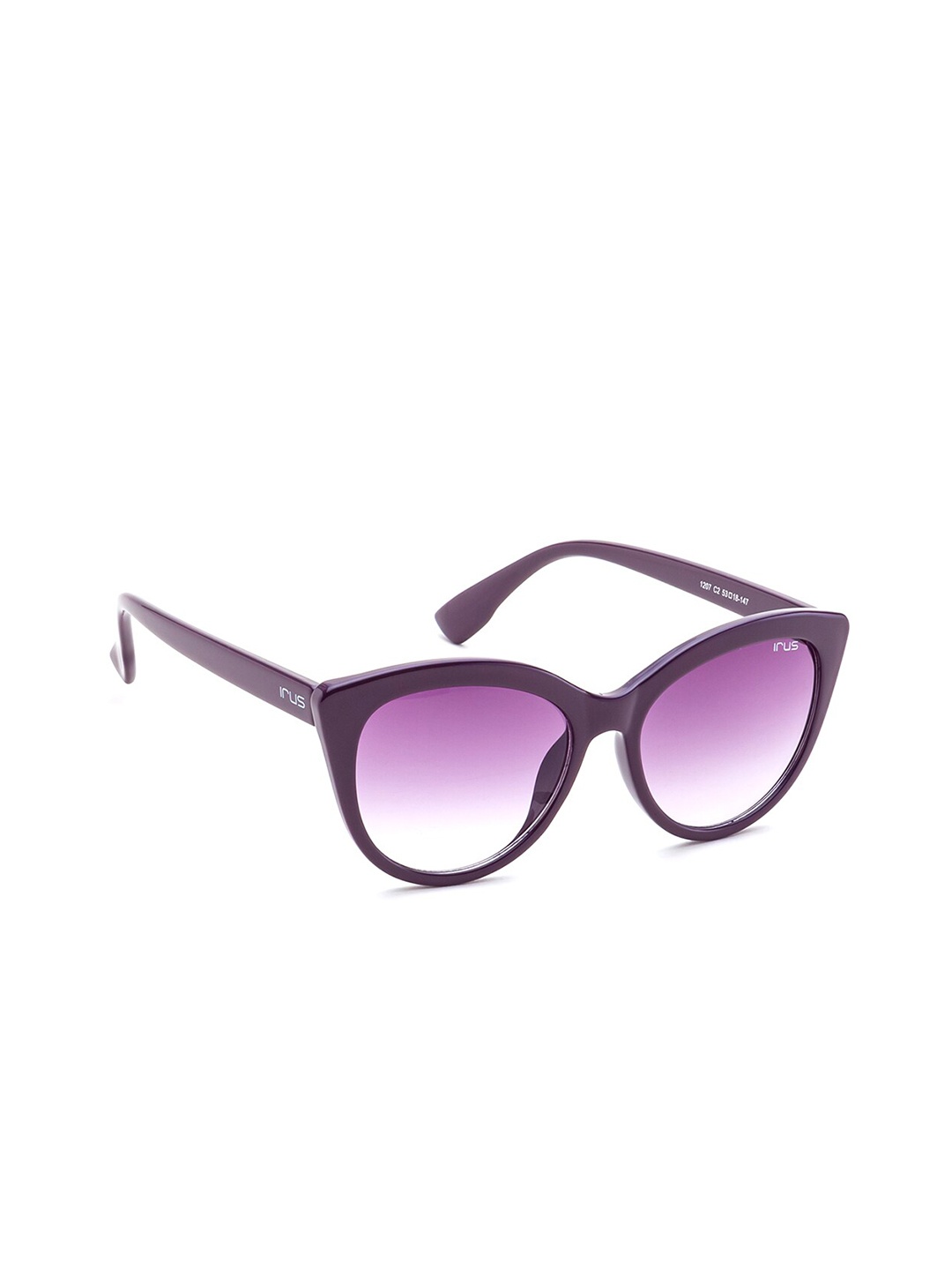 

IRUS by IDEE Women Cateye Sunglasses with UV Protected Lens IRS1207C2SG, Purple