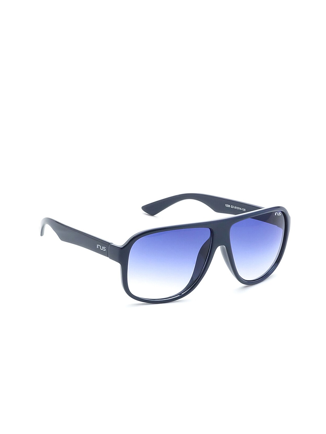 

IRUS by IDEE Men Square Sunglasses with UV Protected Lens IRS1228C3SG, Blue