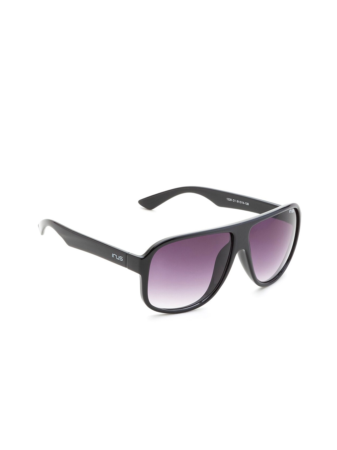 

IRUS by IDEE Men Square Sunglasses with UV Protected Lens IRS1228C1SG, Purple