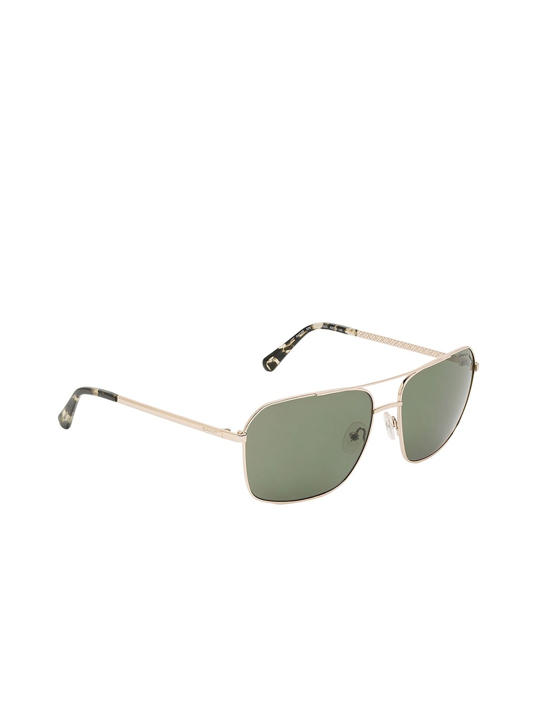 

GANT Men Aviator Sunglasses With UV Protected Lens GA7188 32R, Green