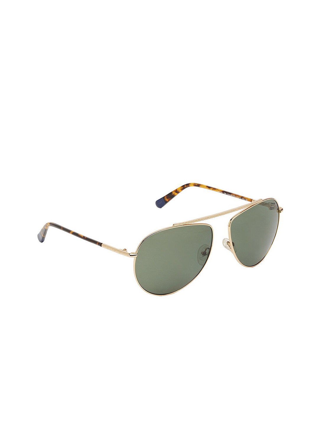 

GANT Men Aviator Sunglasses With UV Protected Lens GA7091 32R, Green