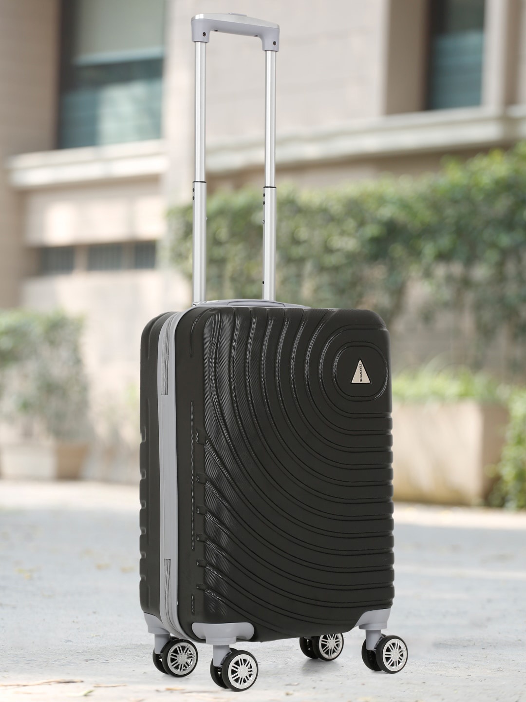 

Teakwood Leathers Hard-Sided Cabin Trolley Suitcase, Black
