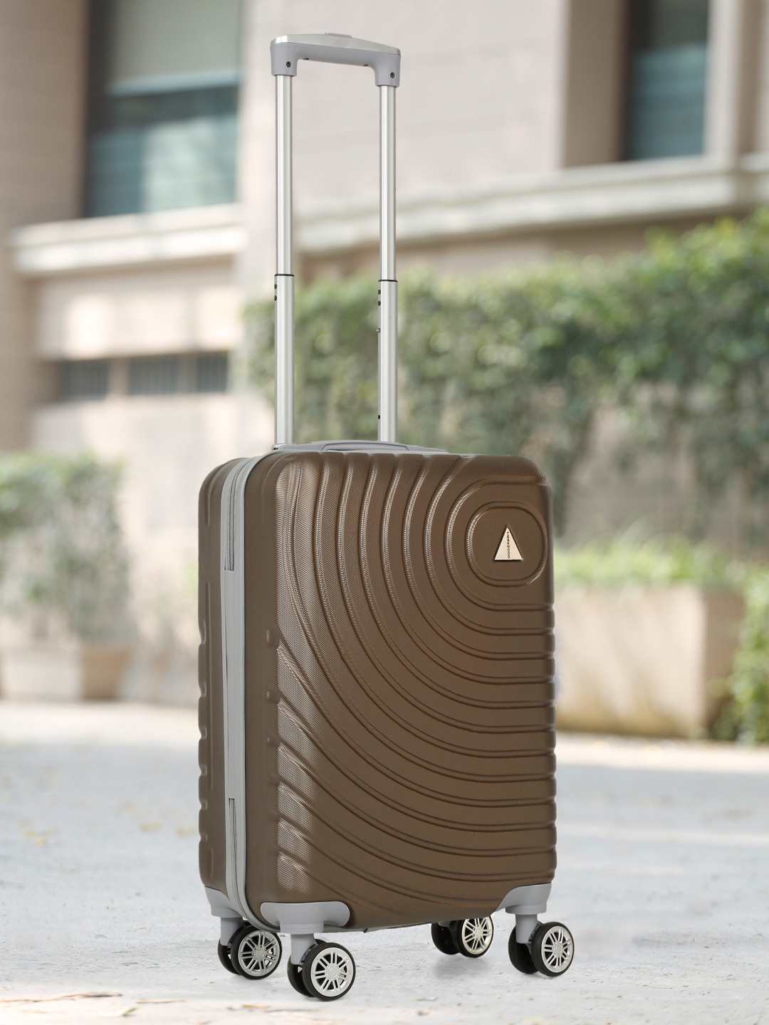 

Teakwood Leathers Hard-Sided Cabin Trolley Suitcase, Brown