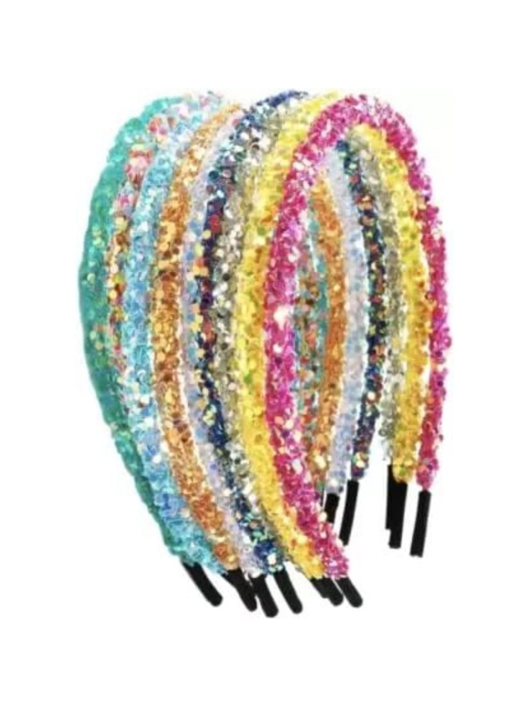 

DN Creation Assorted Set of 12 Glitter Embellished Hairbands