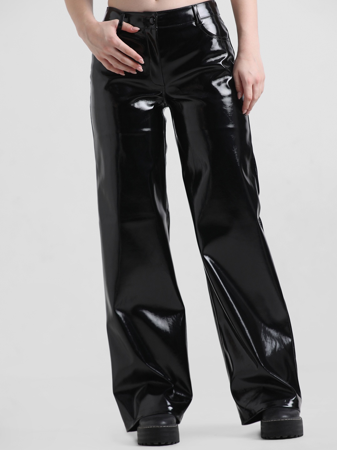 

ONLY Women Parallel Trousers, Black