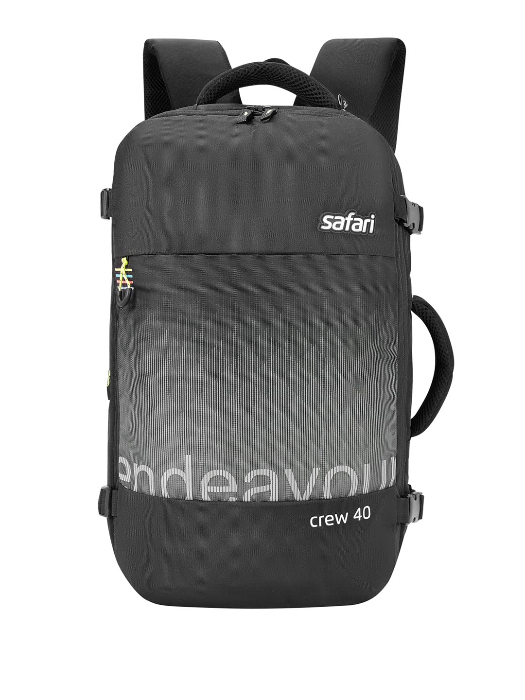 

Safari Unisex Printed 16 Inch Laptop Backpack, Black