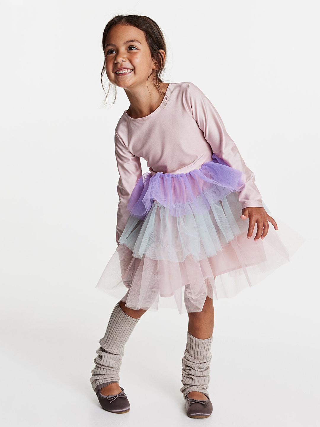 

H&M Girls Tulle Skirt Dress, Pink