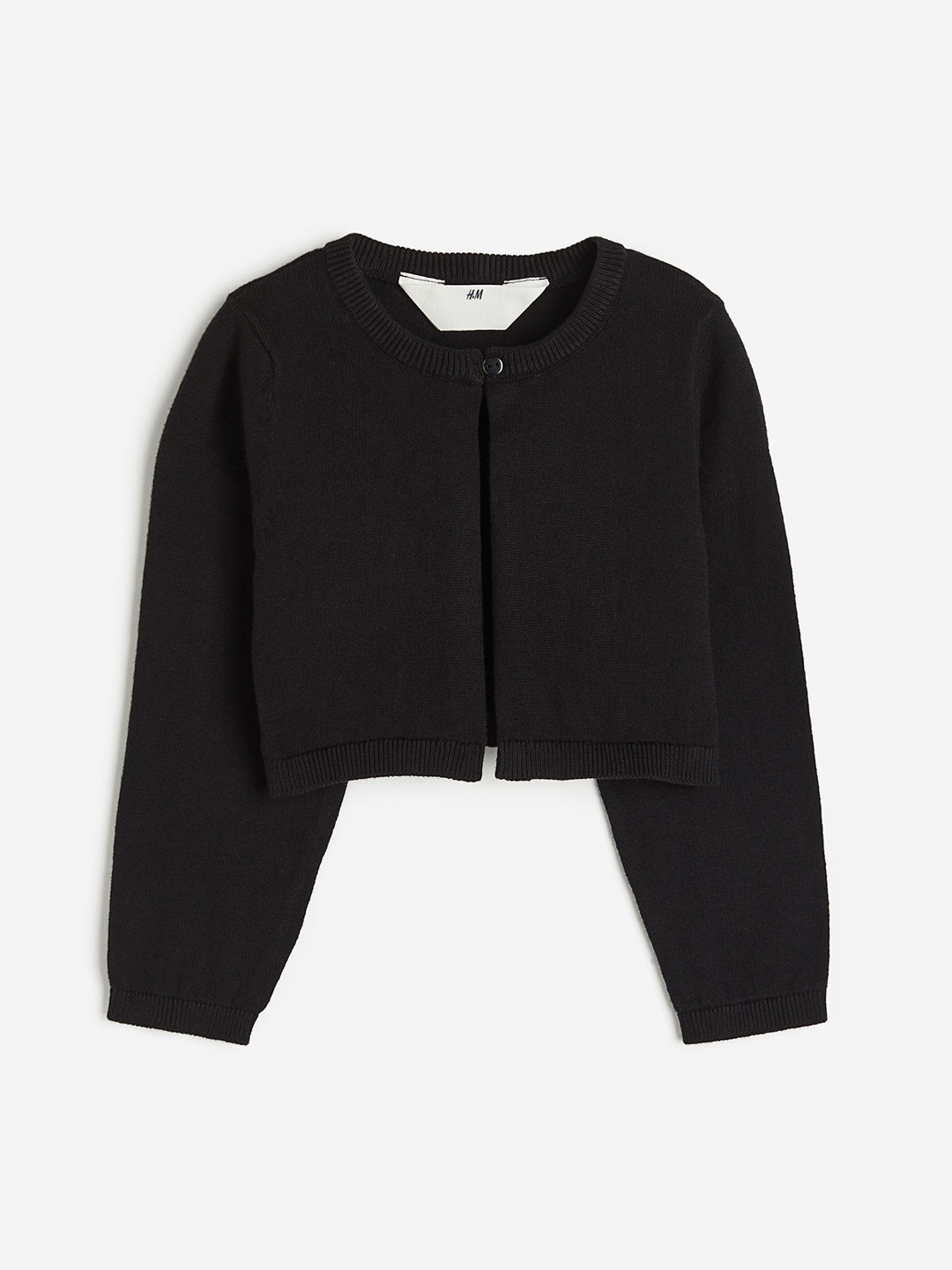 

H&M Girls Fine Knit Bolero, Black