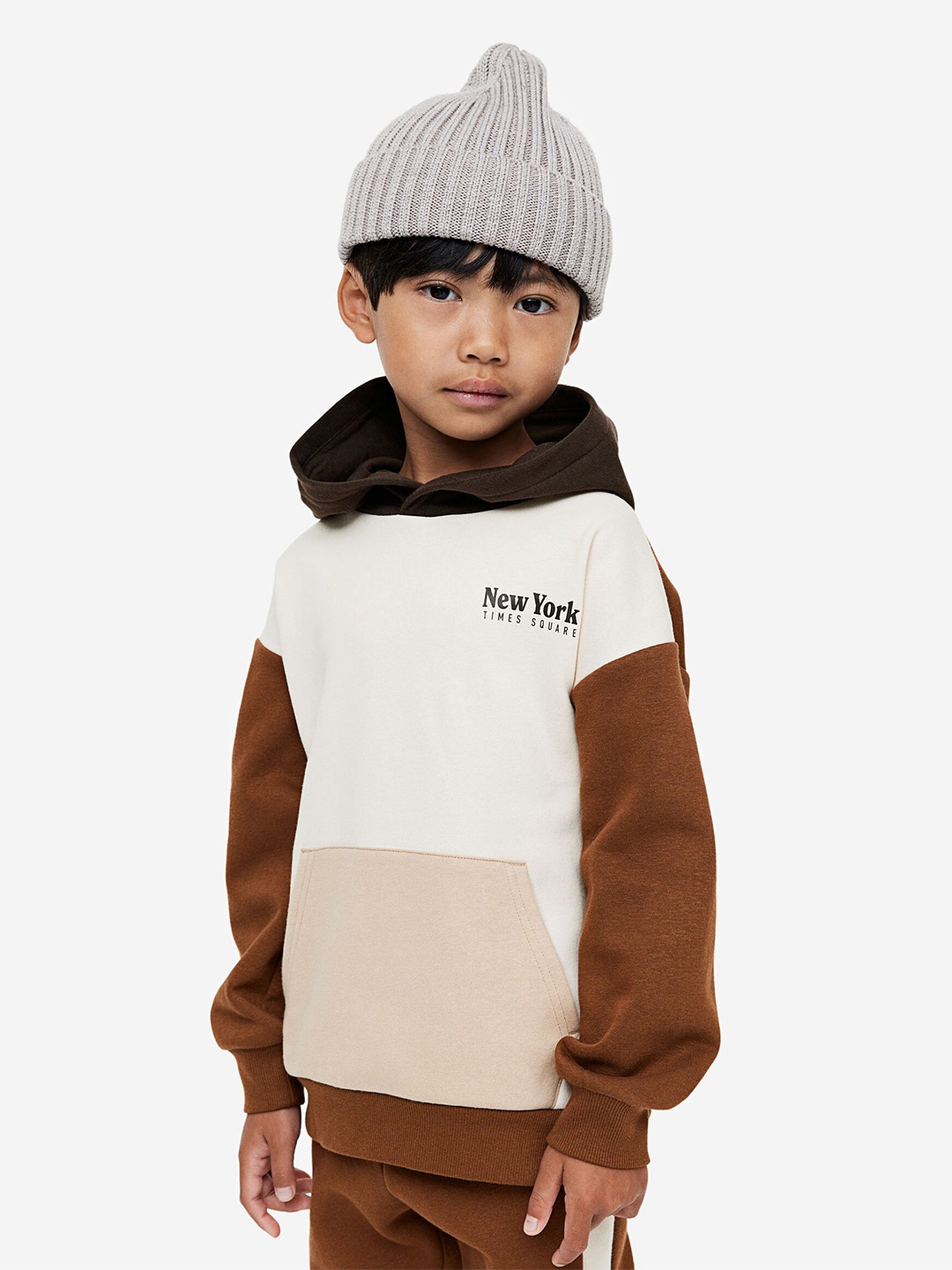 

H&M Boys Printed Hoodie, White