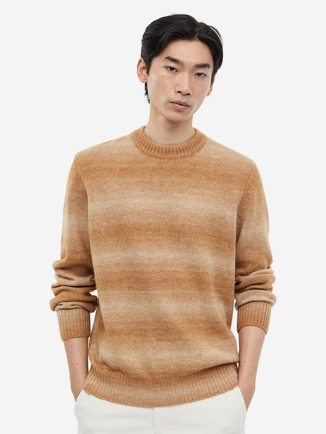 

H&M Regular Fit Jumper, Beige
