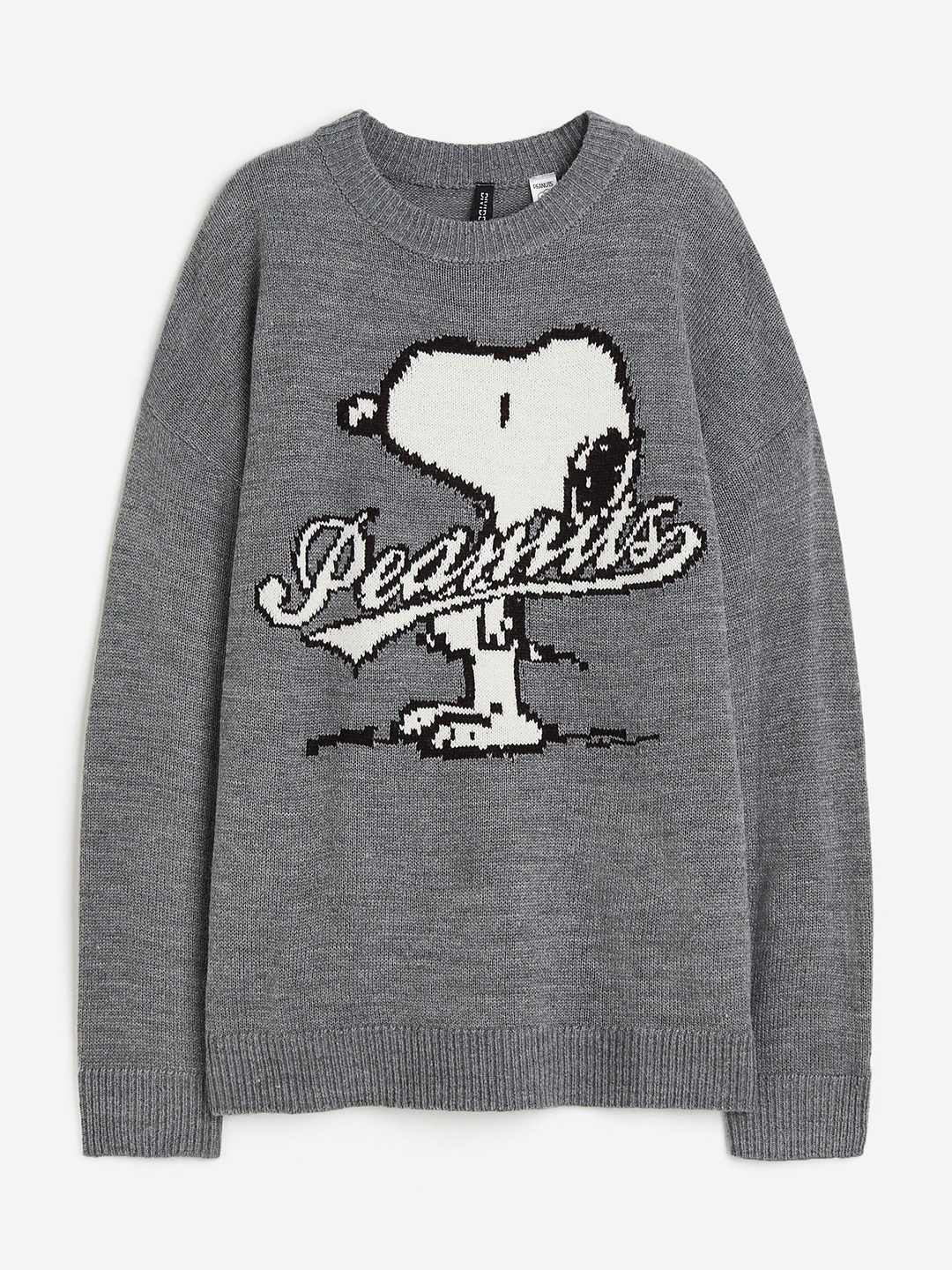 

H&M Jacquard-Knit Jumper, Grey