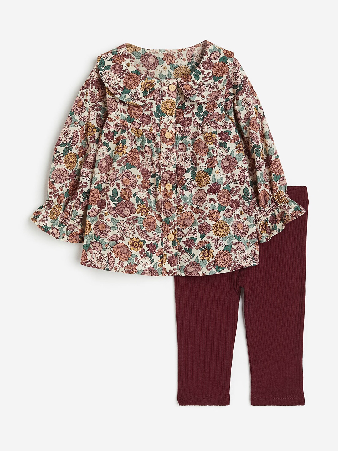 

H&M Girls 2-Piece Cotton Set, Red