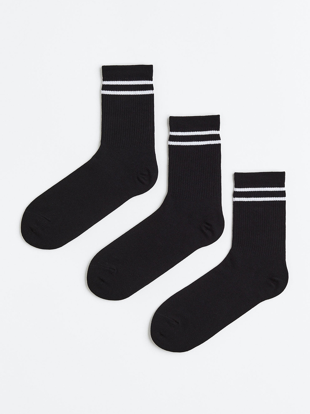 

H&M Men DryMove Sports Socks, Black