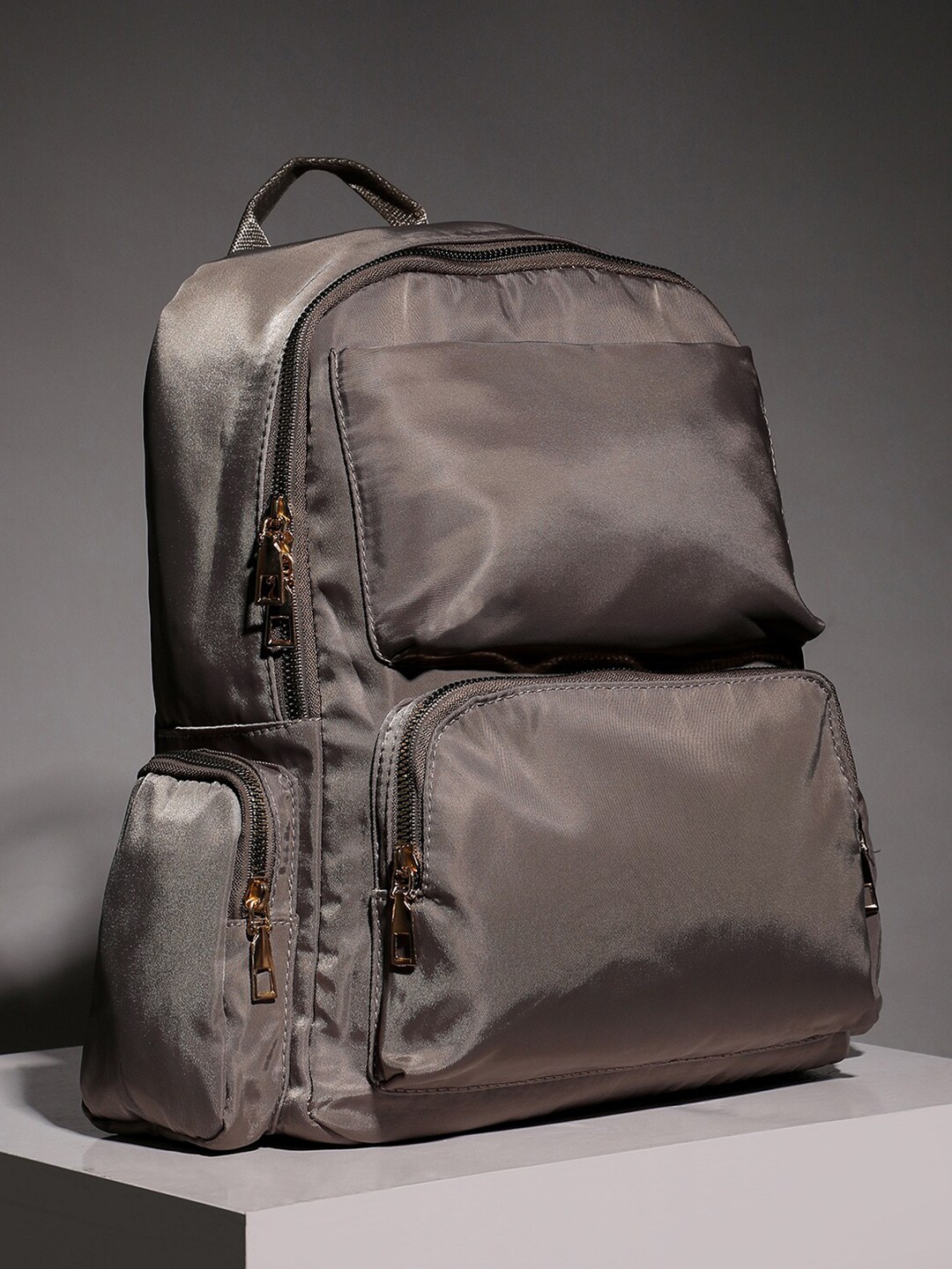 

French Accent Urban Essential Men Non-Padded Backpack, Grey