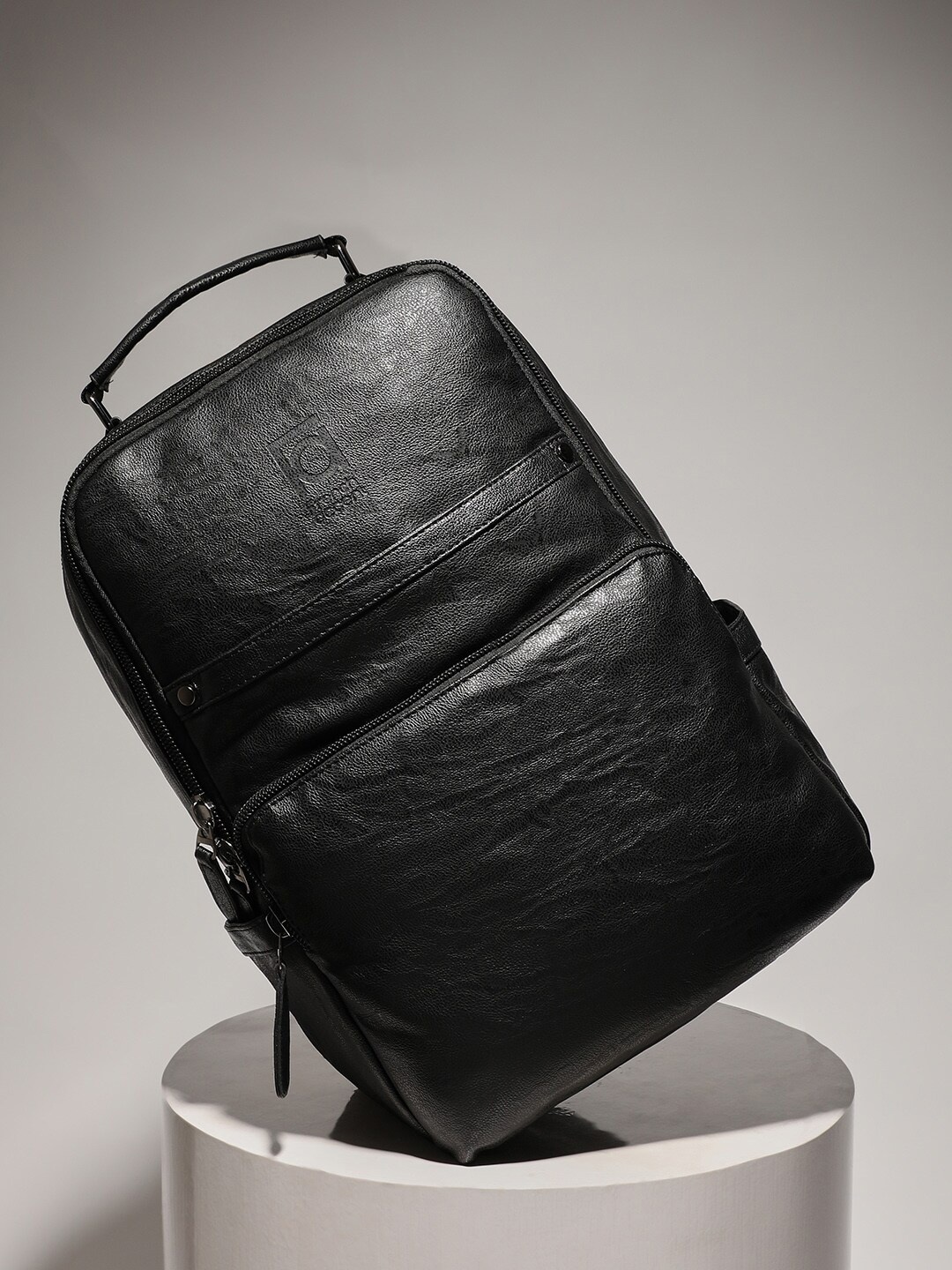 

French Accent The Metropolitan Men Non-Padded 18 Inch Laptop Backpack, Black