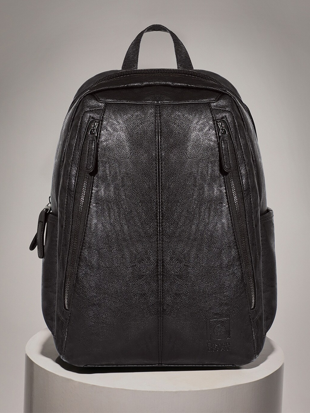 

French Accent Men Non-Padded Backpack with Compression Straps, Brown