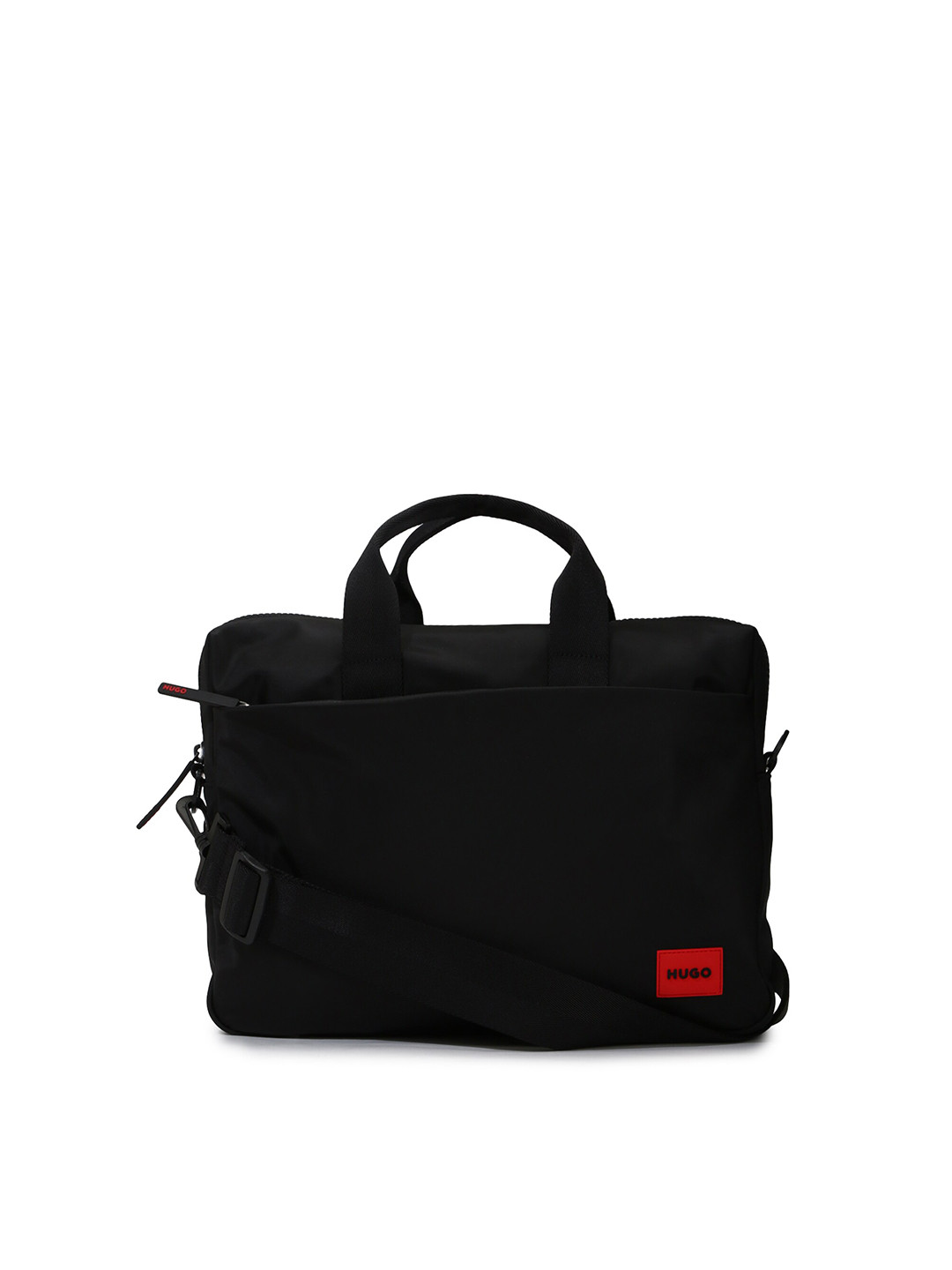 

HUGO Men Padded Laptop Bag- Up to 13 inch, Black