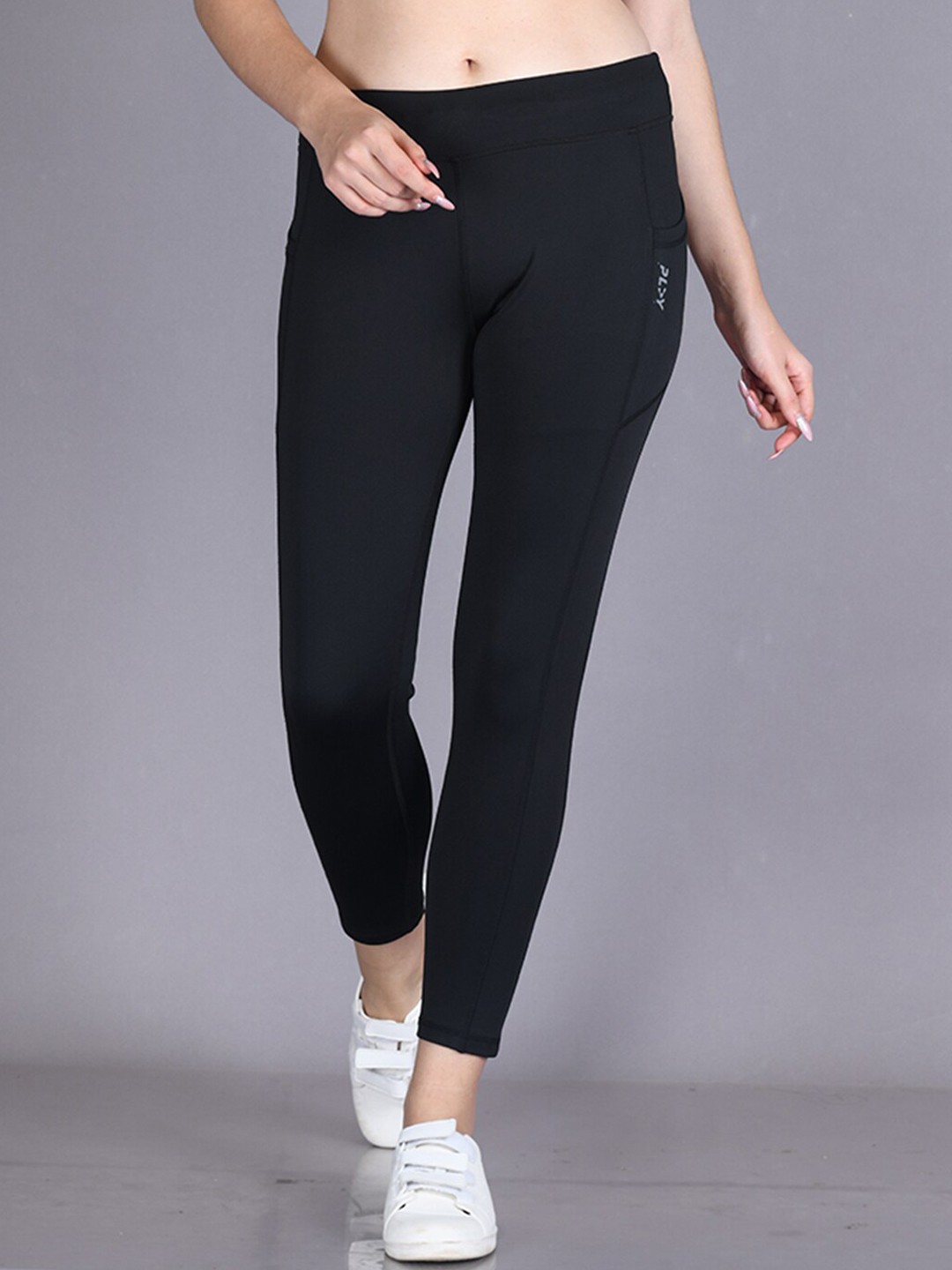 

LYRA Women Slim-Fit Rapid-Dry Ankle-Length Sports Track Pant, Black